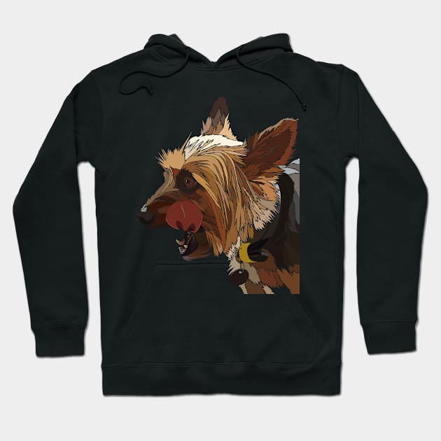 Cheeky Yorkie Hoodie by LeighsDesigns